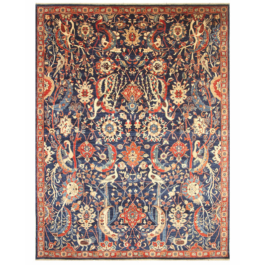 ARYANA ARYAN NAVY / RED 9' X 11'10"