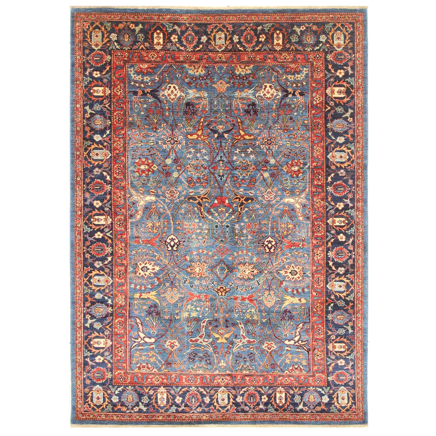 ARYANA ARYAN LIGHT BLUE / NAVY 5'11" X 8'4"