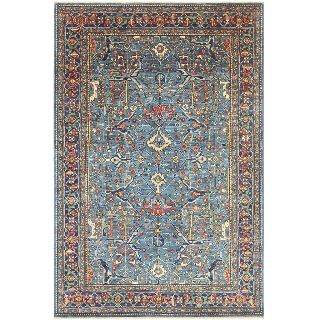 ARYANA ARYAN LIGHT BLUE / NAVY 5'10" X 8'8"
