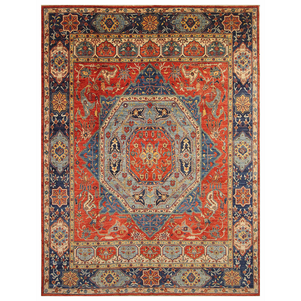ARYANA MAMLU RED / BLUE 8'11" X 12'1"