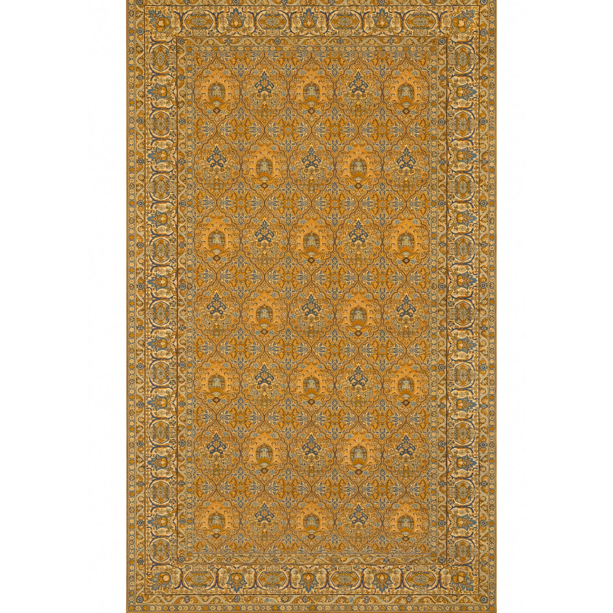ANTIQUE PERSIAN FINE KIRMAN MULTI 8'10" X 17'4"