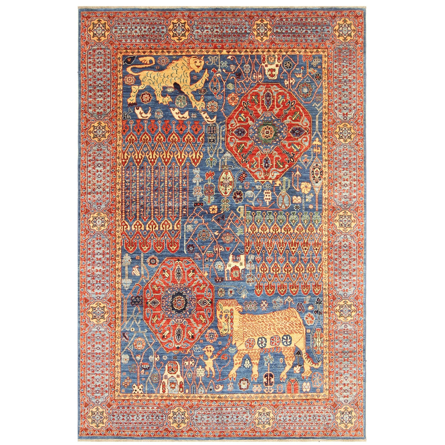 ARYANA ARYAN LIGHT BLUE / MULTI 5'11" X 9'
