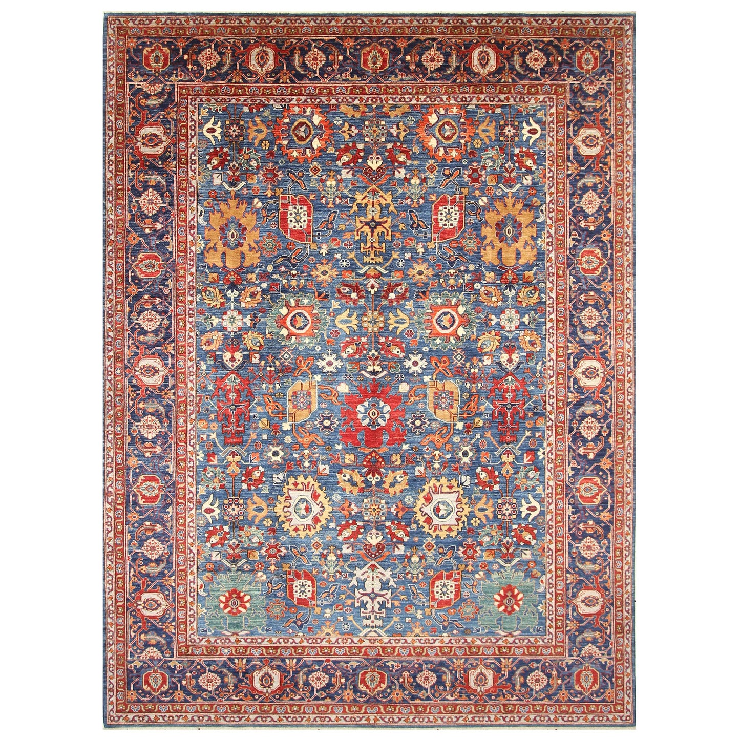 ARYANA ARYAN LIGHT BLUE / NAVY 8'10" X 12'1"