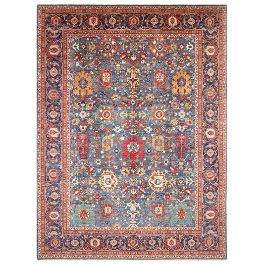 ARYANA ARYAN LIGHT BLUE / NAVY 8'10" X 12'1"