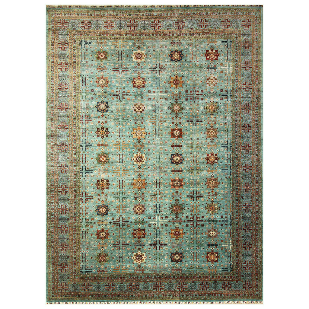 ARYANA ARYAN LIGHT GREEN / LIGHT GREEN 8'10" X 12'3"