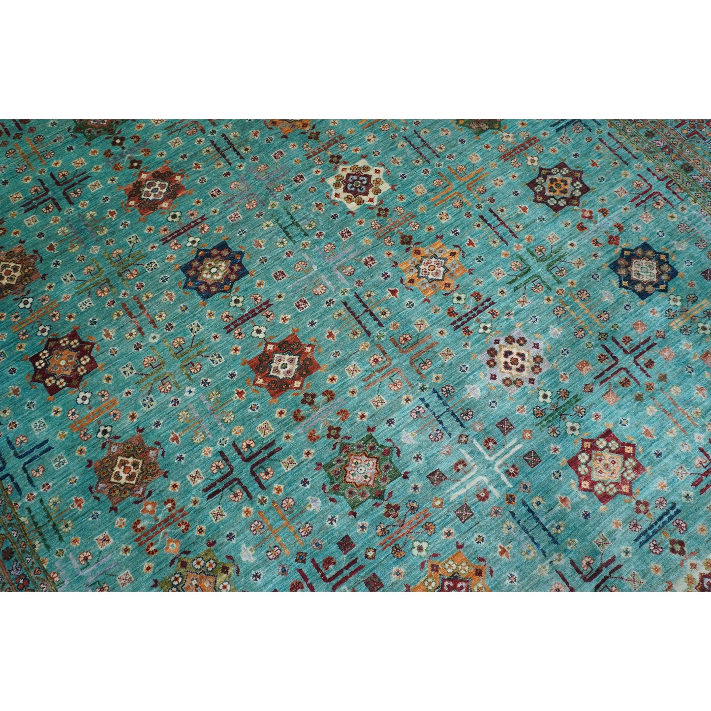 ARYANA ARYAN LIGHT GREEN / LIGHT GREEN 8'10" X 12'3"