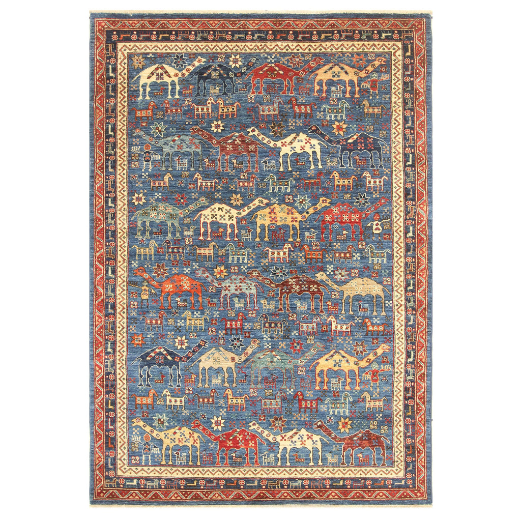 ARYANA ANIMA LIGHT BLUE / NAVY 5' X 7'4"