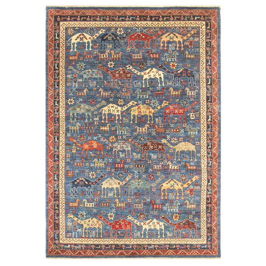 ARYANA ANIMA LIGHT BLUE / NAVY 5' X 7'4"
