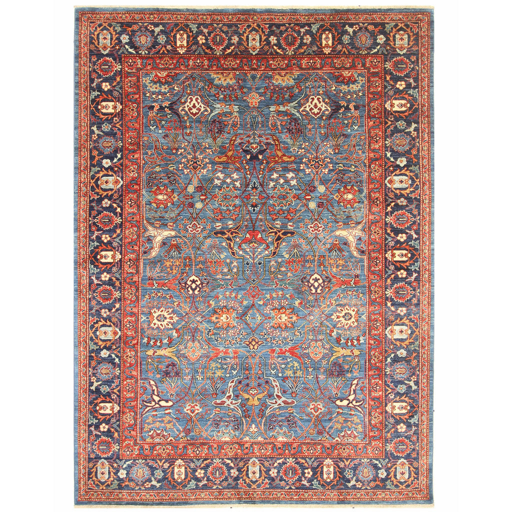 ARYANA ARYAN LIGHT BLUE / NAVY 5'10" X 8'3"