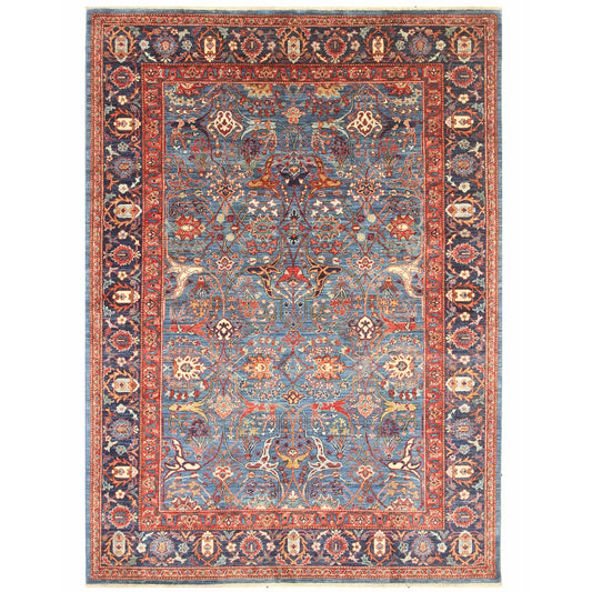 ARYANA ARYAN LIGHT BLUE / NAVY 5'10" X 8'3"