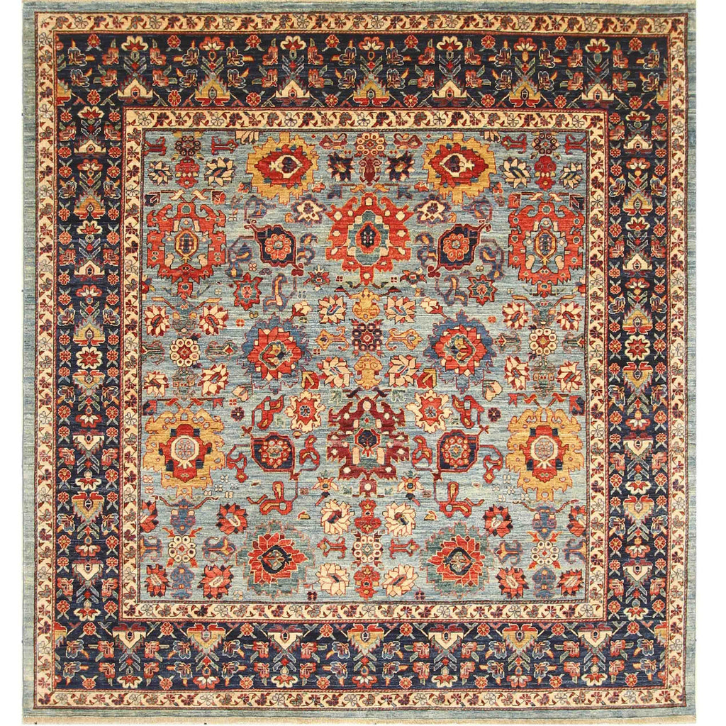 ARYANA ARYAN LIGHT BLUE / NAVY 7'10" X 8'2"