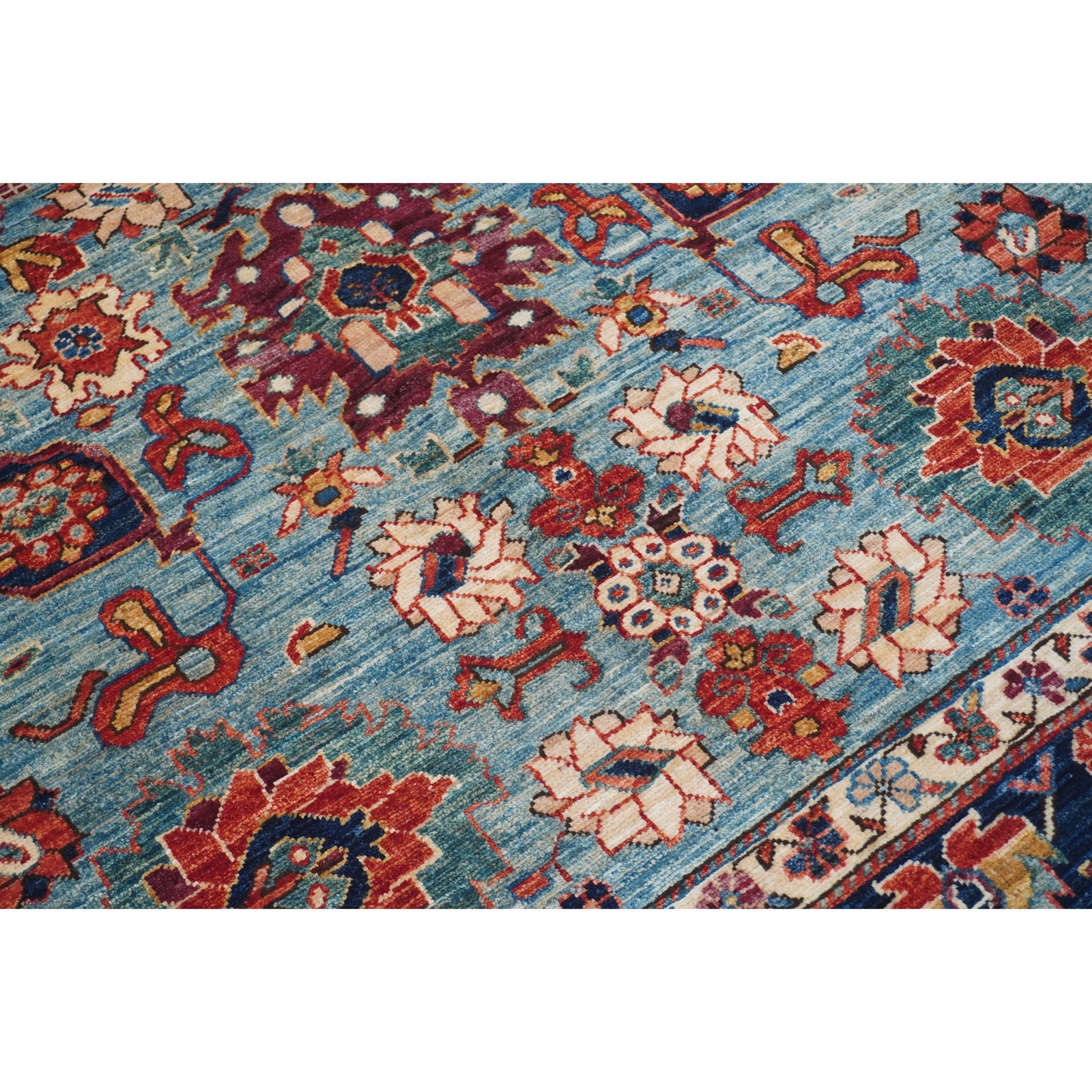 ARYANA ARYAN LIGHT BLUE / NAVY 7'10" X 8'2"