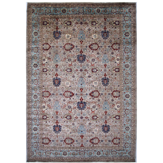 ARYANA ARYAN BROWN / LIGHT BLUE 11'11" X 17'7"