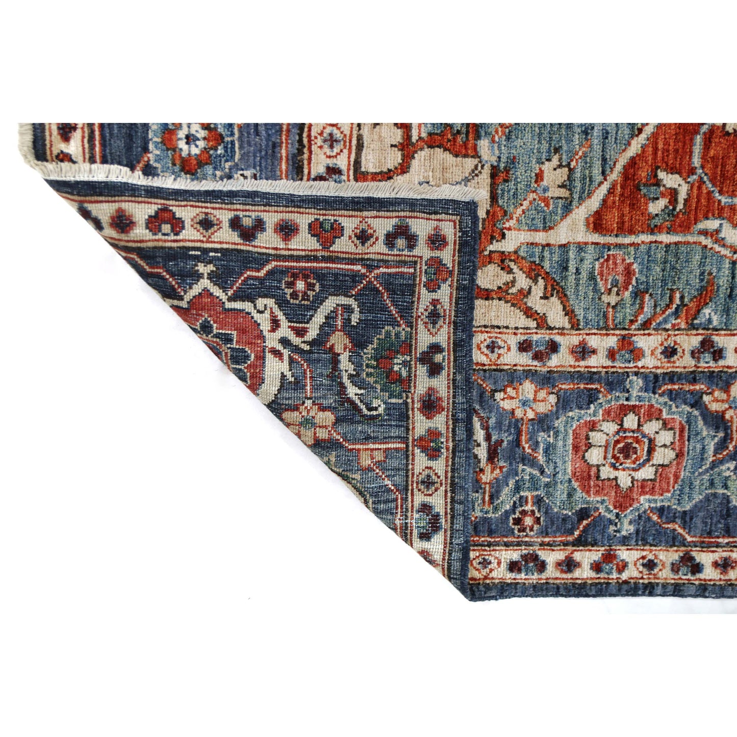 ARYANA HERIZ RED / NAVY 7'10" X 9'10"