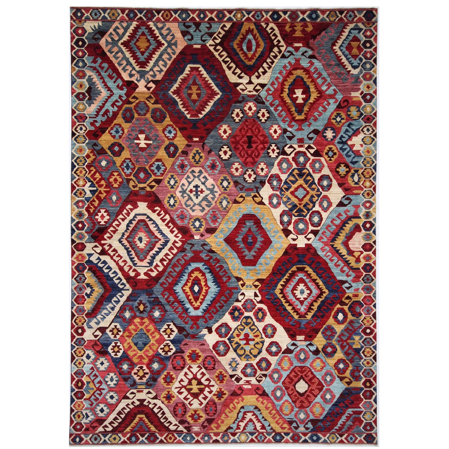 ARYANA KILIM IVORY / RED 9'10" X 13'10"