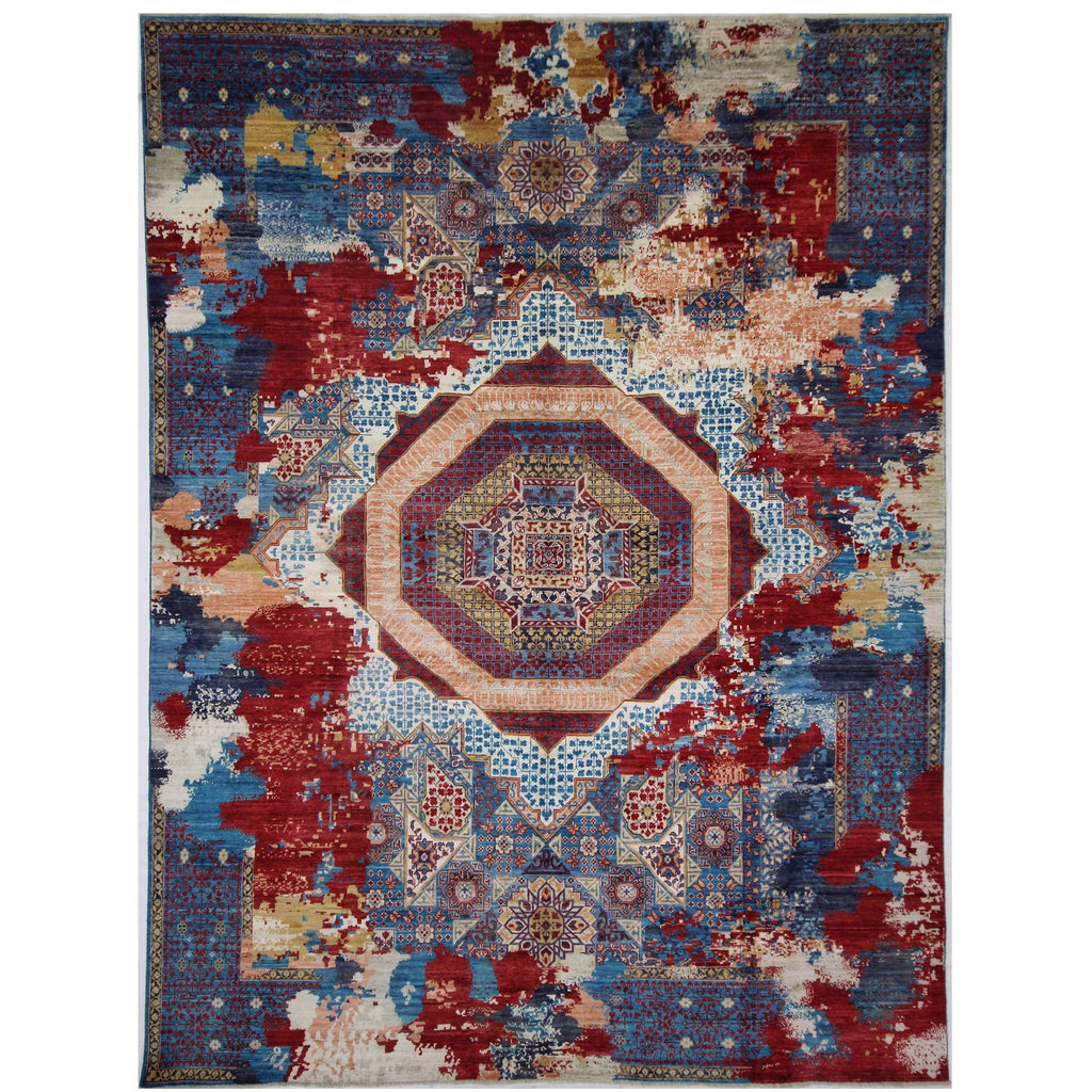 ARYANA MAMAB NAVY / RED 9' X 11'11"