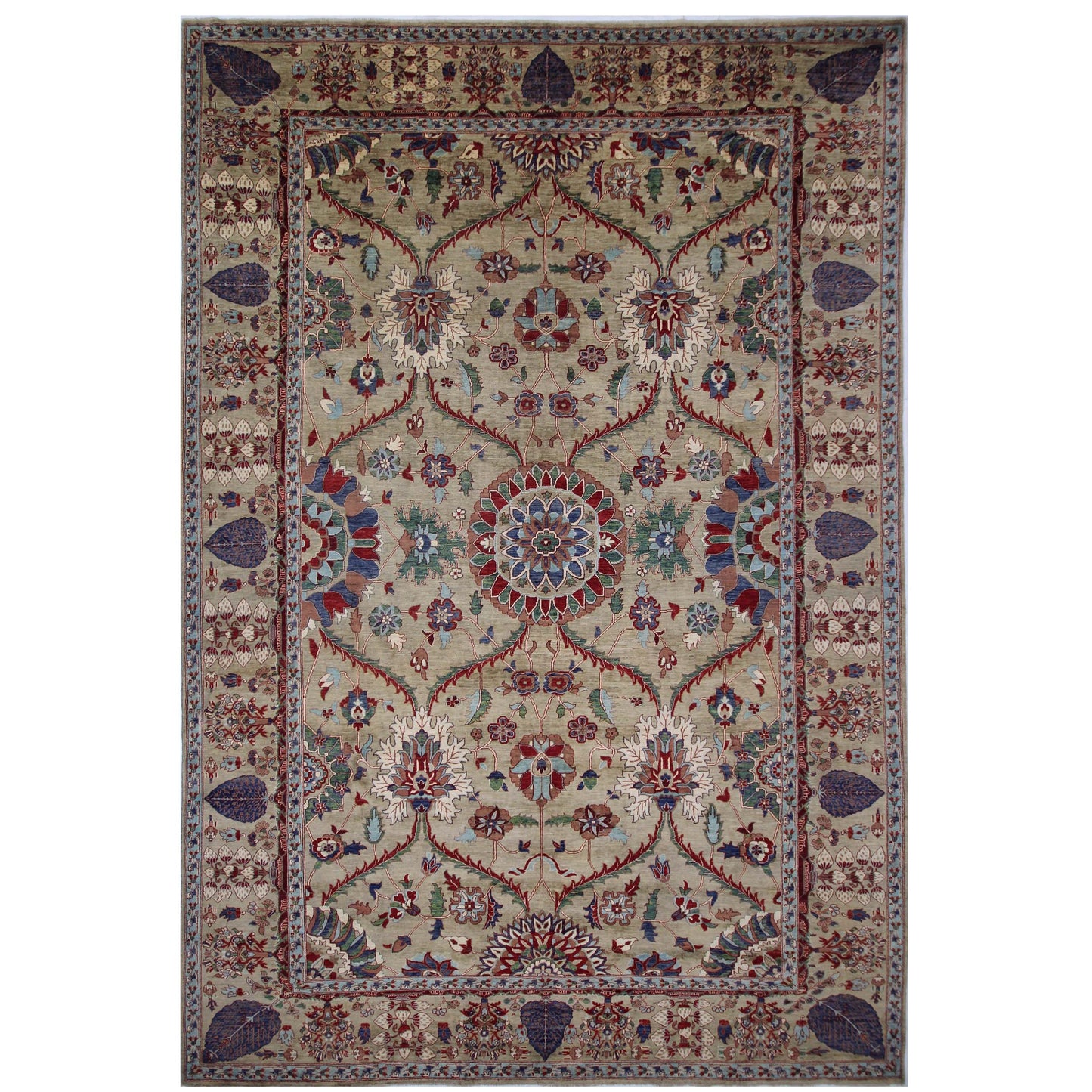 ARYANA ARYAN LIGHT GREEN / LIGHT GREEN 11'6" X 17'