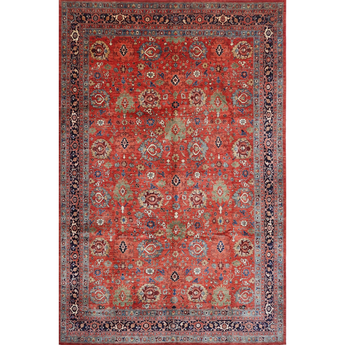 ARYANA ARYAN RUST / NAVY 10'4" X 14'5"