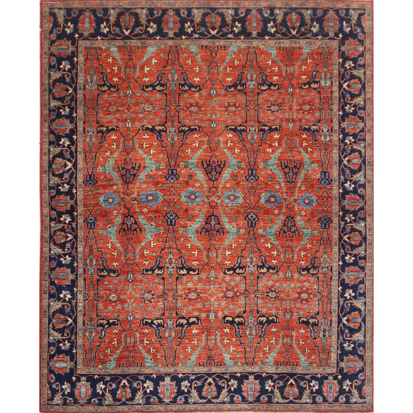 ARYANA ARYAN RUST / NAVY 8'4" X 9'8"