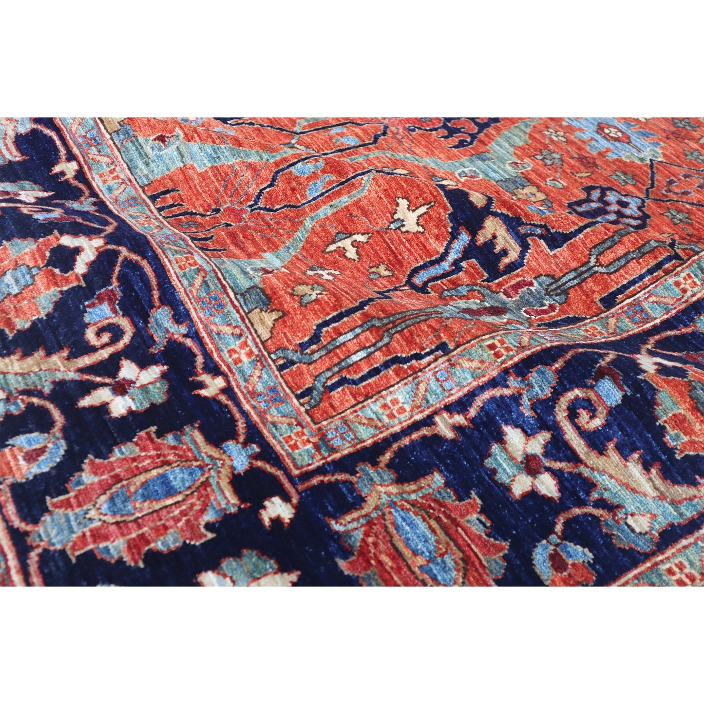 ARYANA ARYAN RUST / NAVY 8'4" X 9'8"