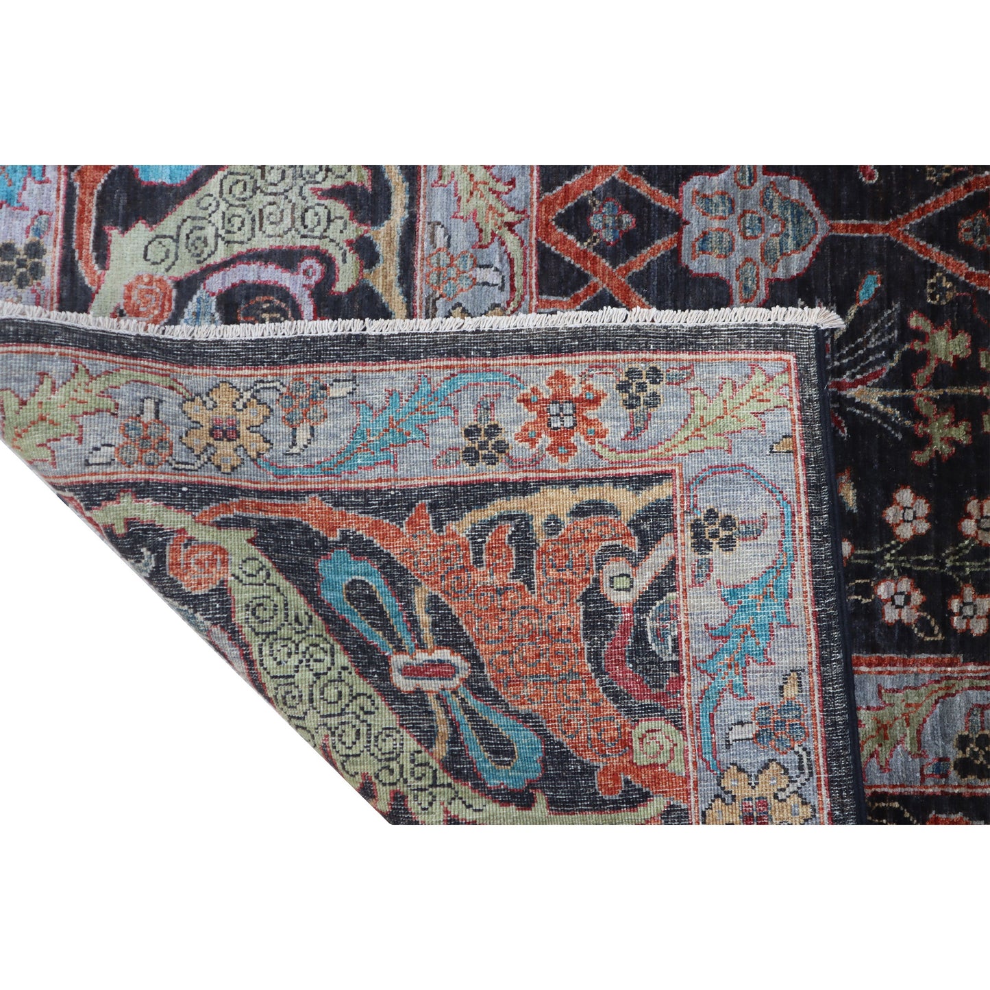 ARYANA ARYAN BLACK / RUST 9'1" X 12'
