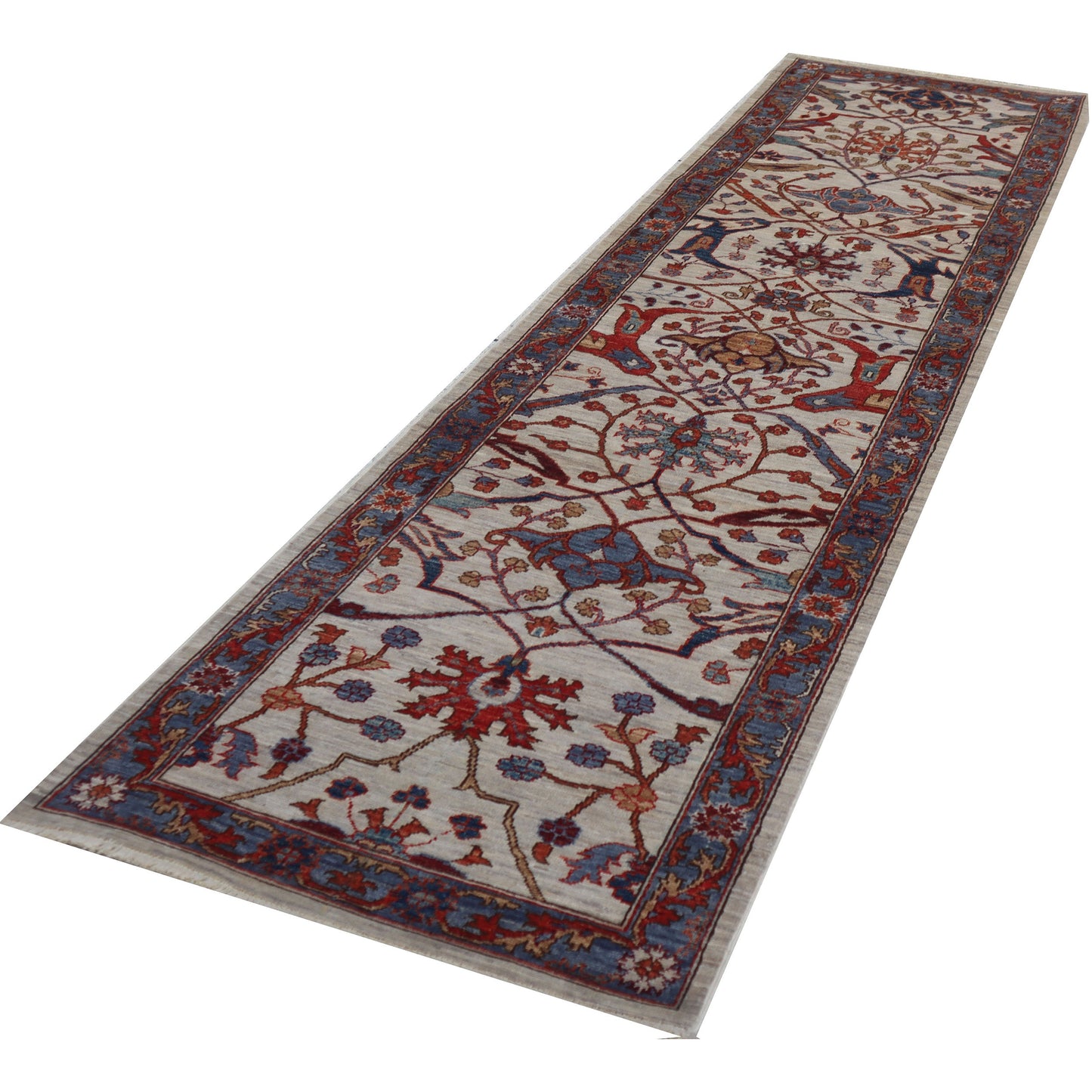 ARYANA ARYAN IVORY / GREEN 2'7" X 10'4"