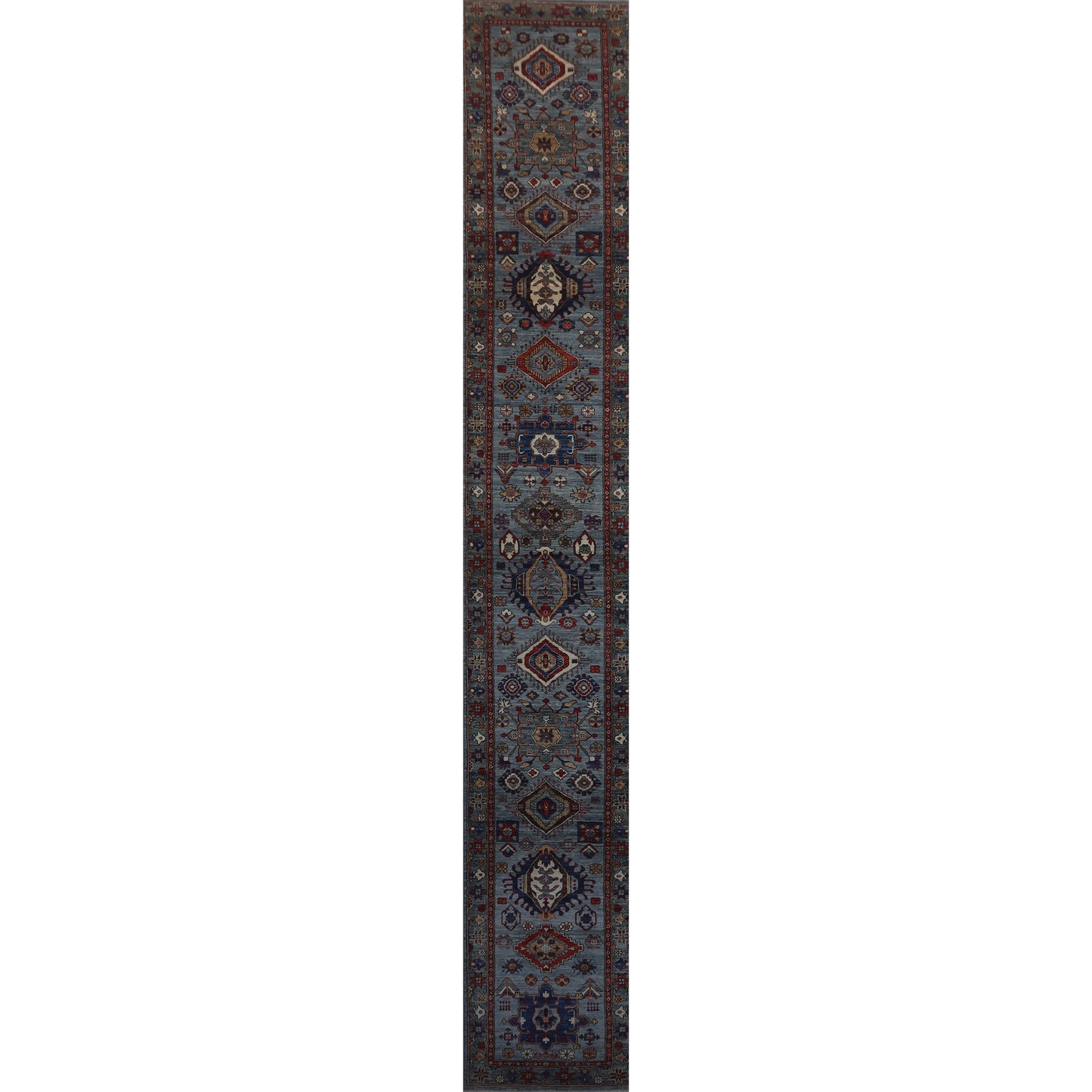 ARYANA ARYAN GREY / GREEN 2'8" X 17'10"