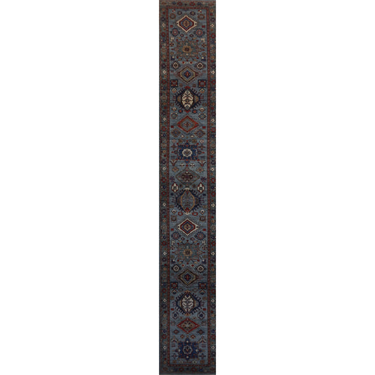 ARYANA ARYAN GREY / GREEN 2'8" X 17'10"