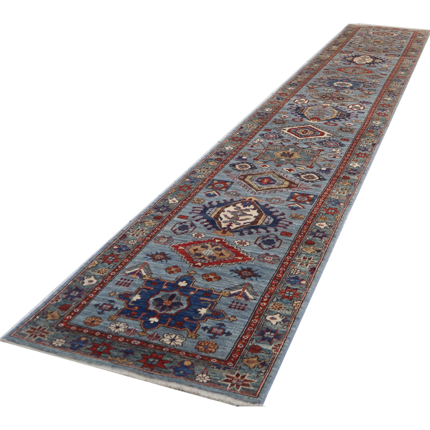 ARYANA ARYAN GREY / GREEN 2'8" X 17'10"