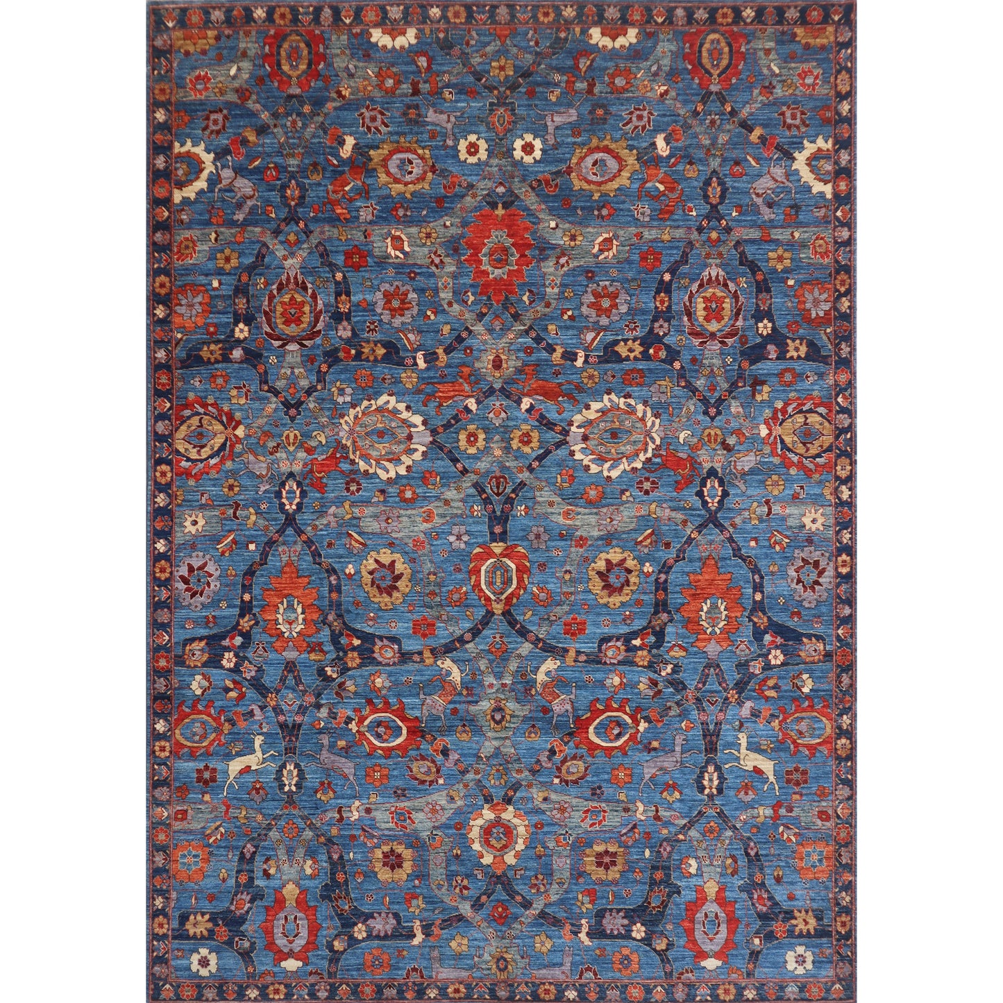 ARYANA ARYAN LIGHT BLUE / NAVY 9'1" X 11'11"