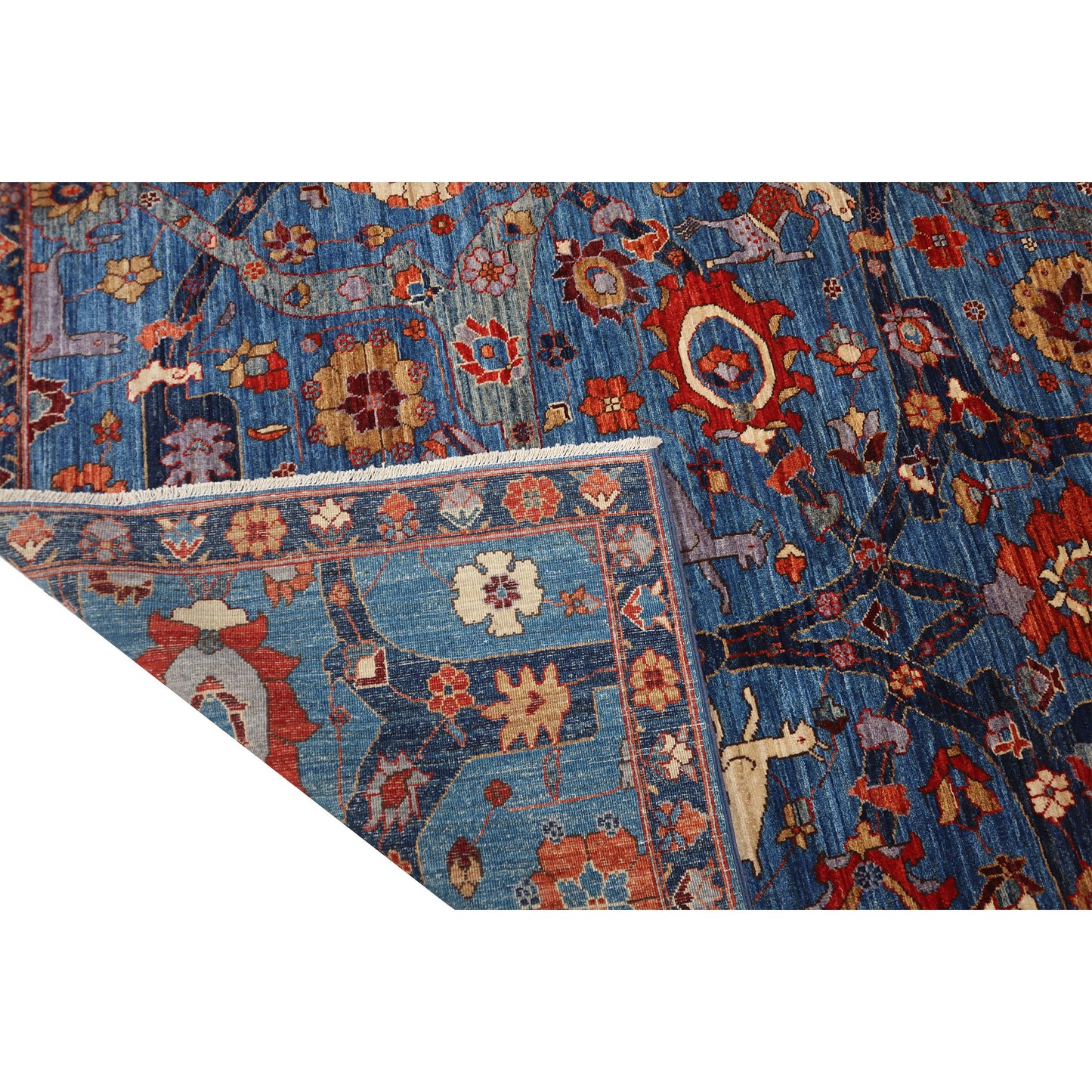 ARYANA ARYAN LIGHT BLUE / NAVY 9'1" X 11'11"