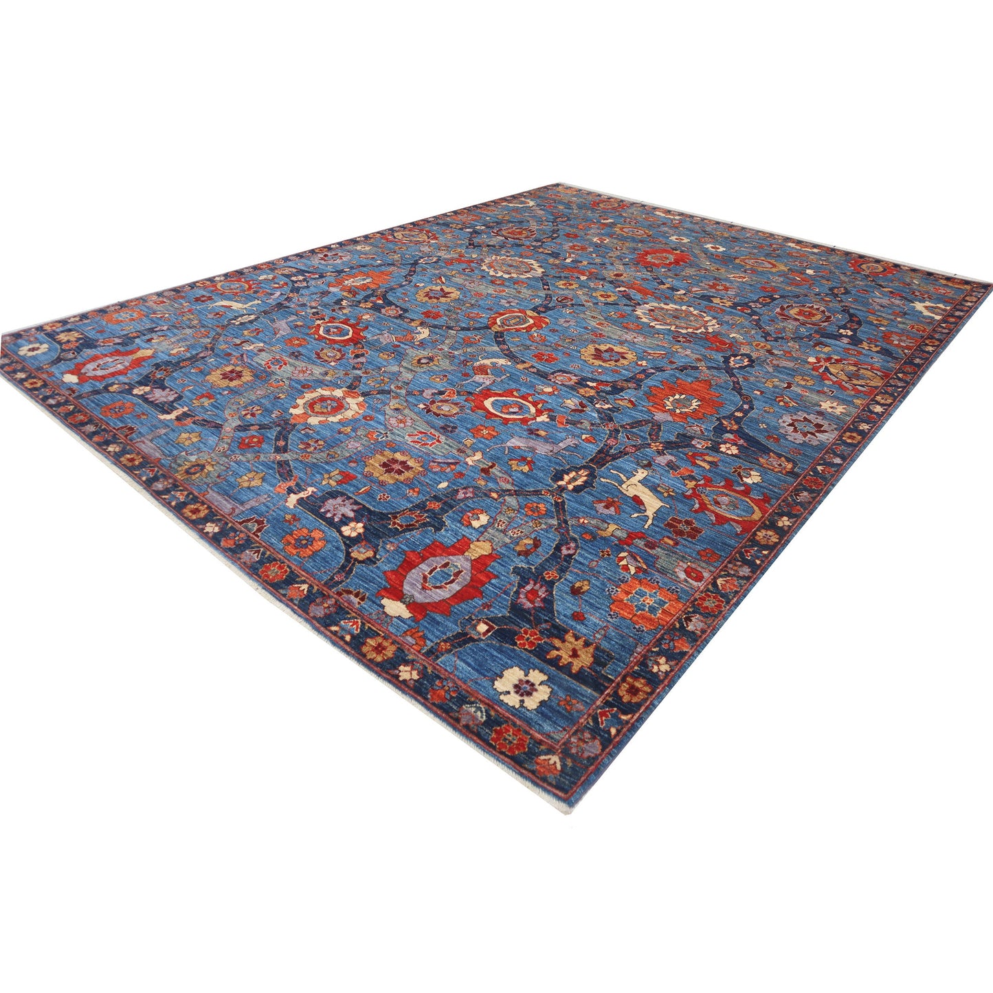 ARYANA ARYAN LIGHT BLUE / NAVY 9'1" X 11'11"