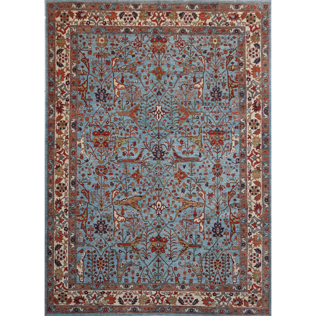 ARYANA ARYAN LIGHT BLUE / IVORY 9' X 11'8"