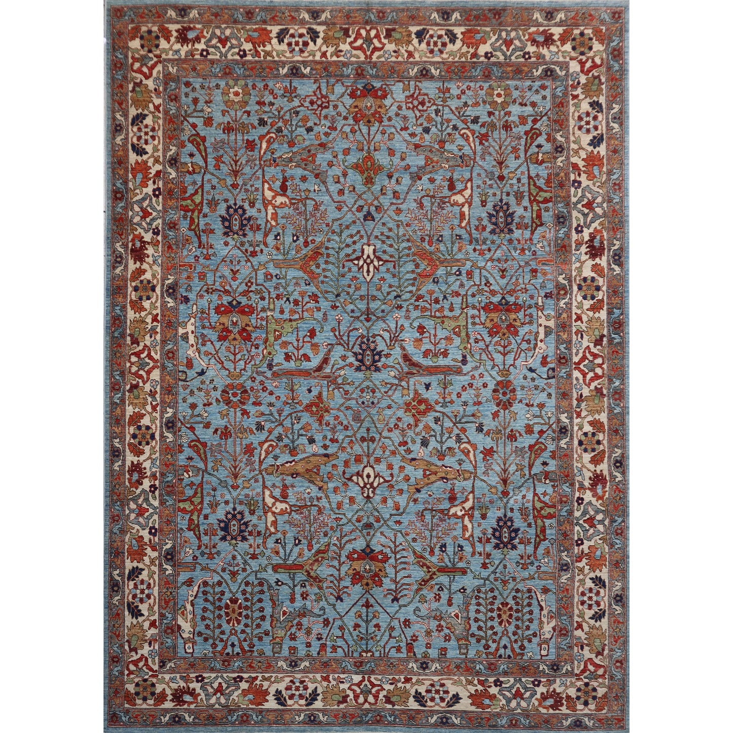 ARYANA ARYAN LIGHT BLUE / IVORY 9' X 11'8"
