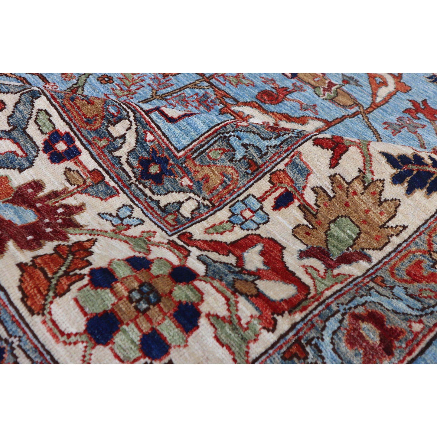 ARYANA ARYAN LIGHT BLUE / IVORY 9' X 11'8"