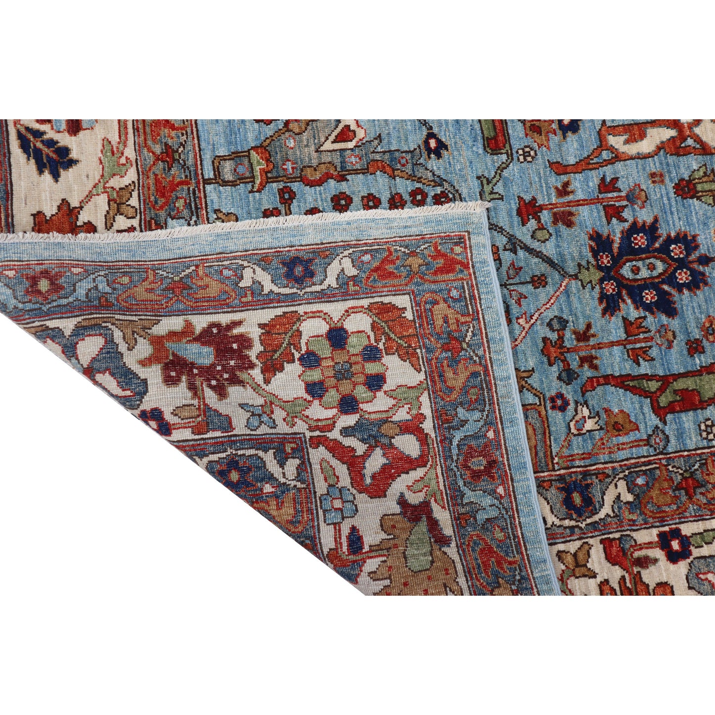 ARYANA ARYAN LIGHT BLUE / IVORY 9' X 11'8"