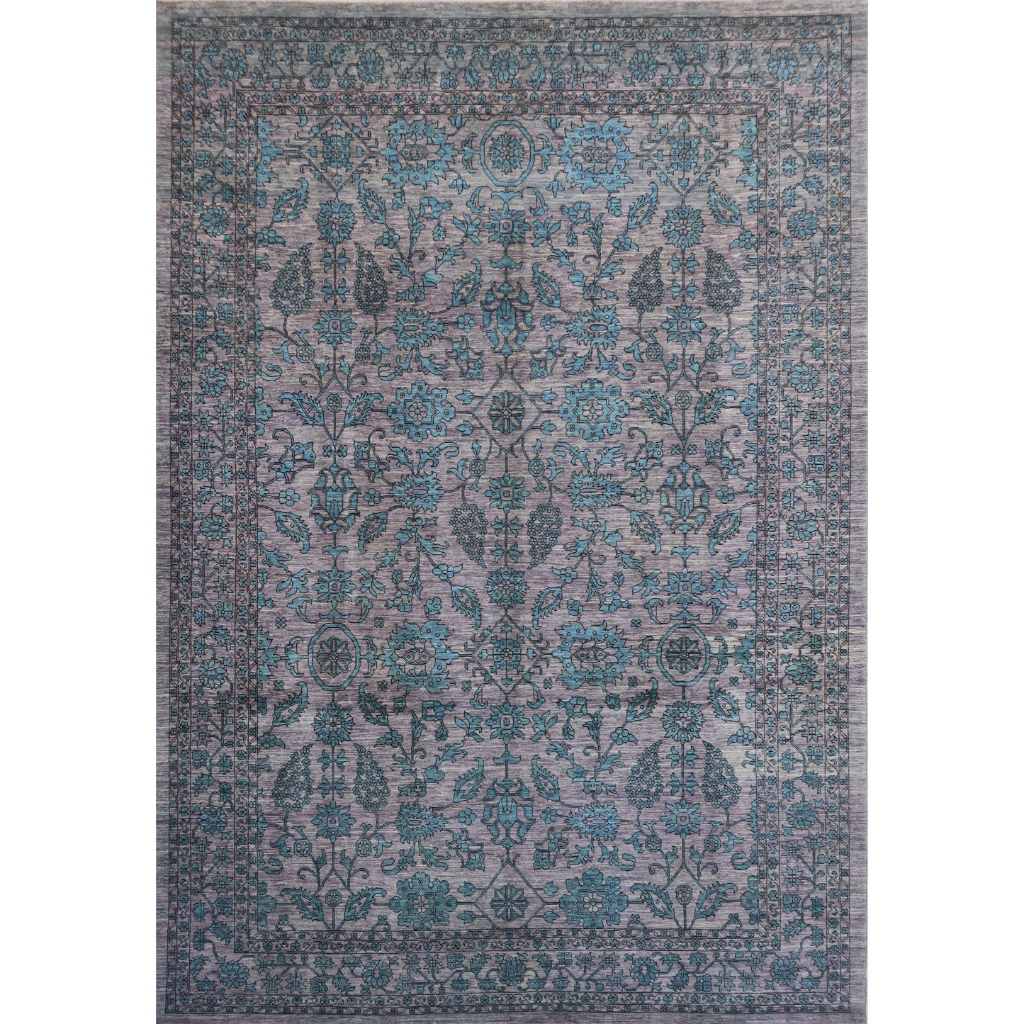 ARYANA ARYAN GREY / TURQUISE 9'3" X 12'5"