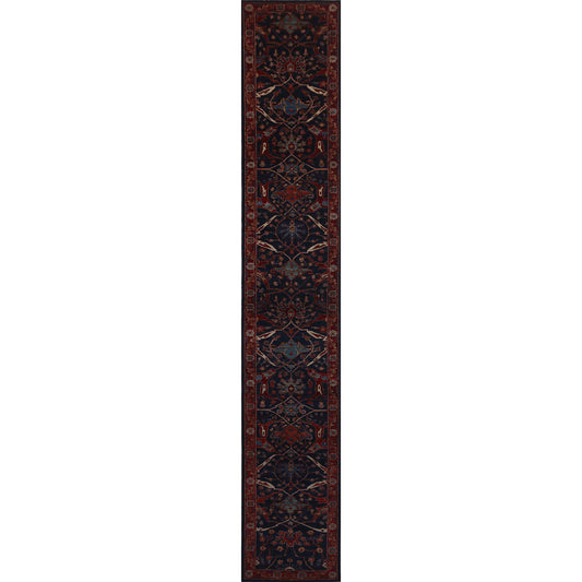 ARYANA ARYAN NAVY / RUST 2'7" X 15'10"
