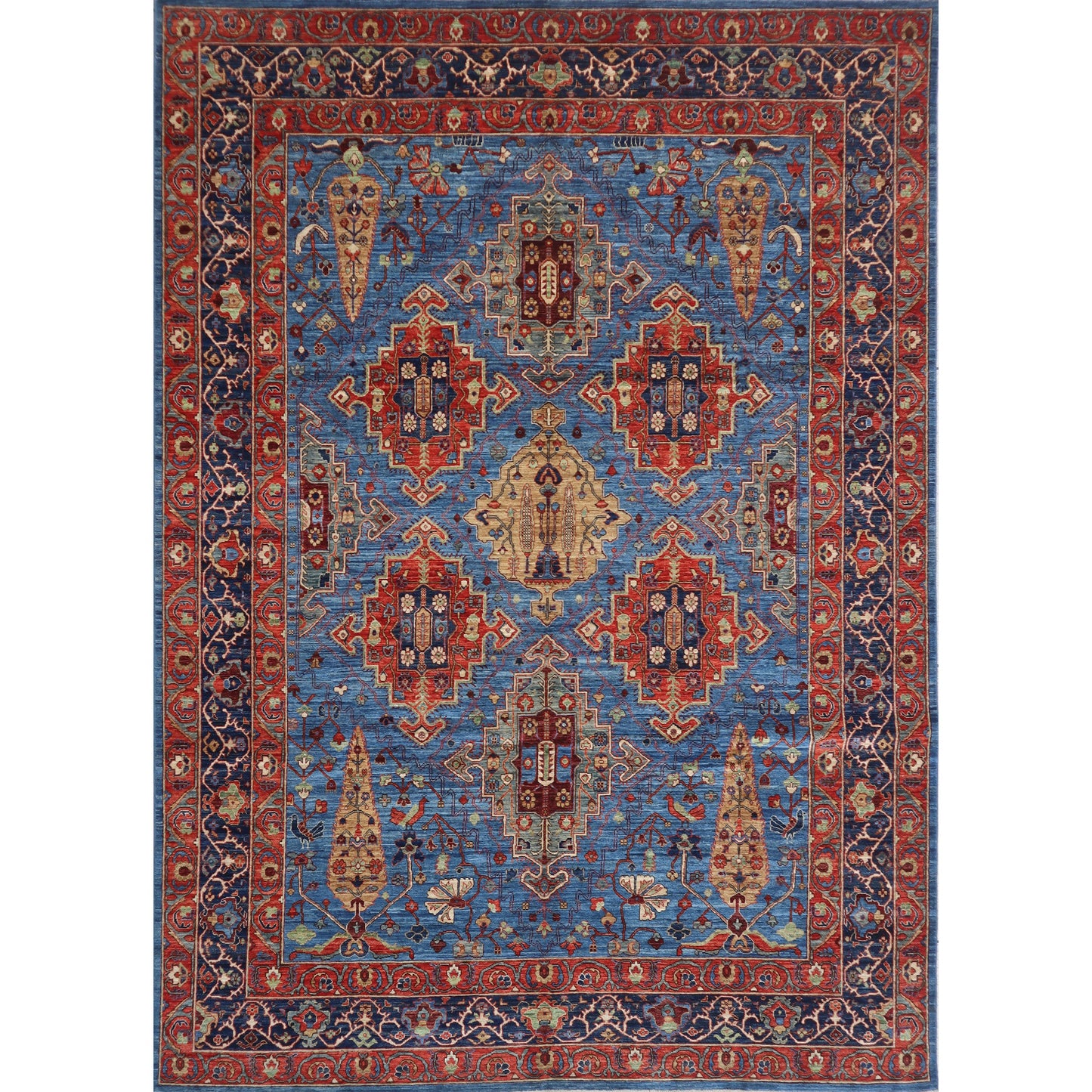 ARYANA ARYAN LIGHT BLUE / NAVY 9'2" X 11'10"