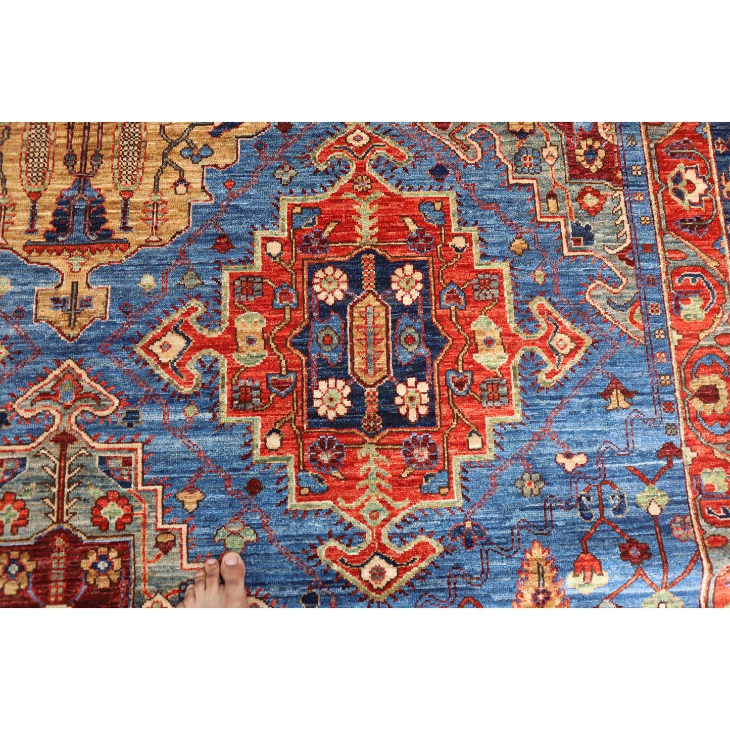 ARYANA ARYAN LIGHT BLUE / NAVY 9'2" X 11'10"