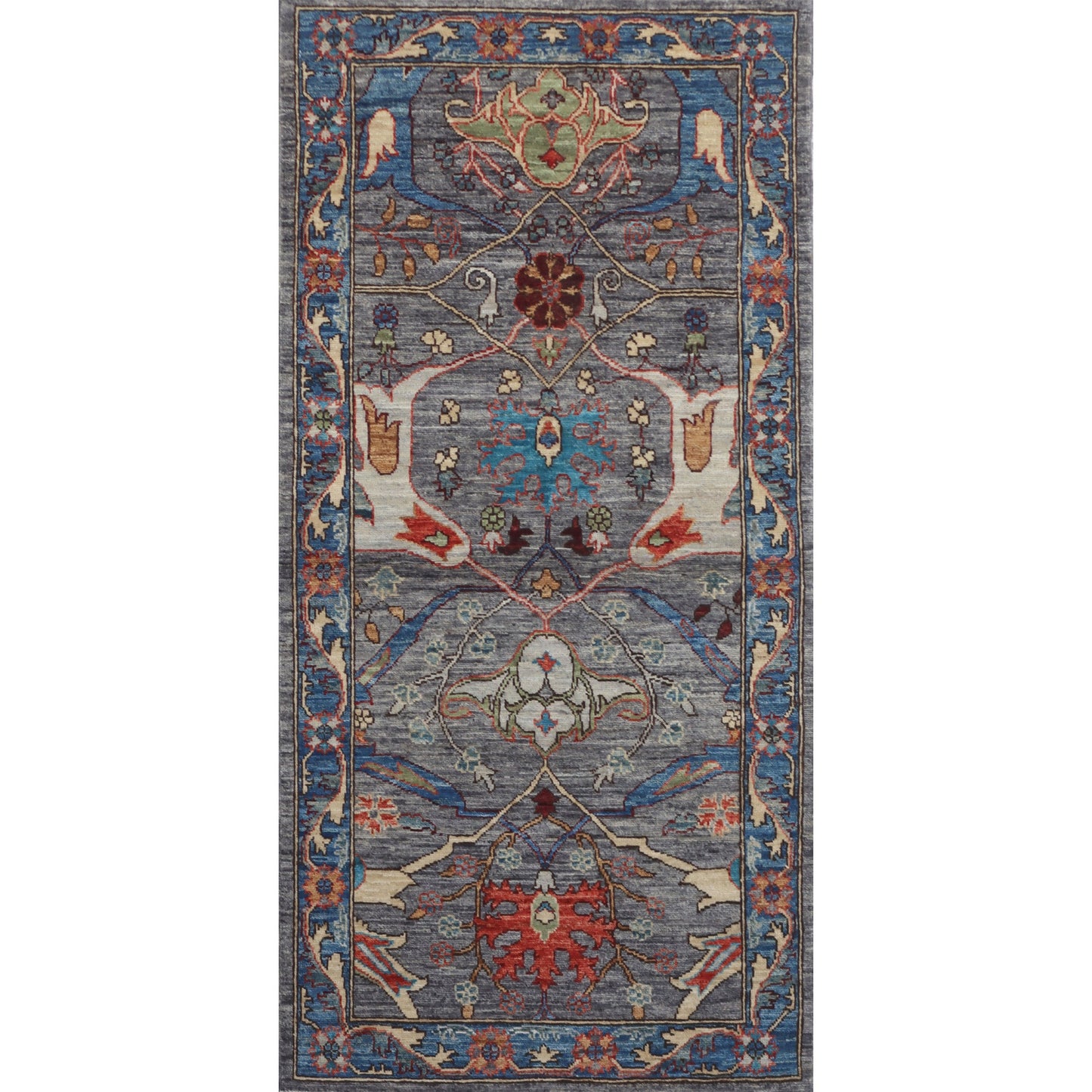 ARYANA ARYAN GREY / LIGHT BLUE 2'7" X 5'5"