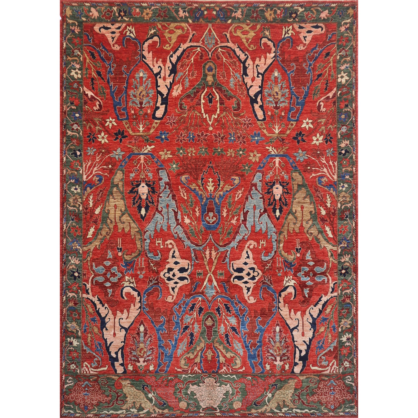ARYANA ARYAN RUST / GREEN 9' X 11'9"