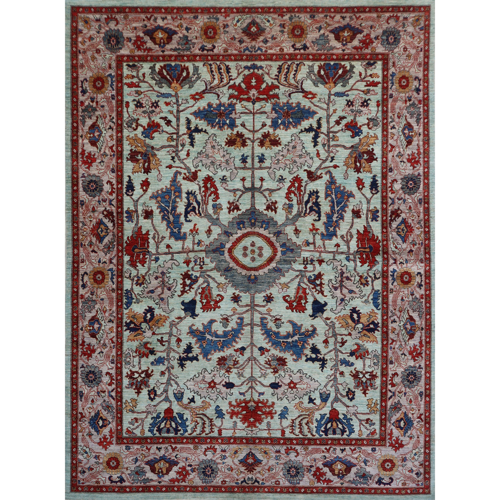 ARYANA ARYAN LIGHT GREEN / GREY 8'3" X 10'5"