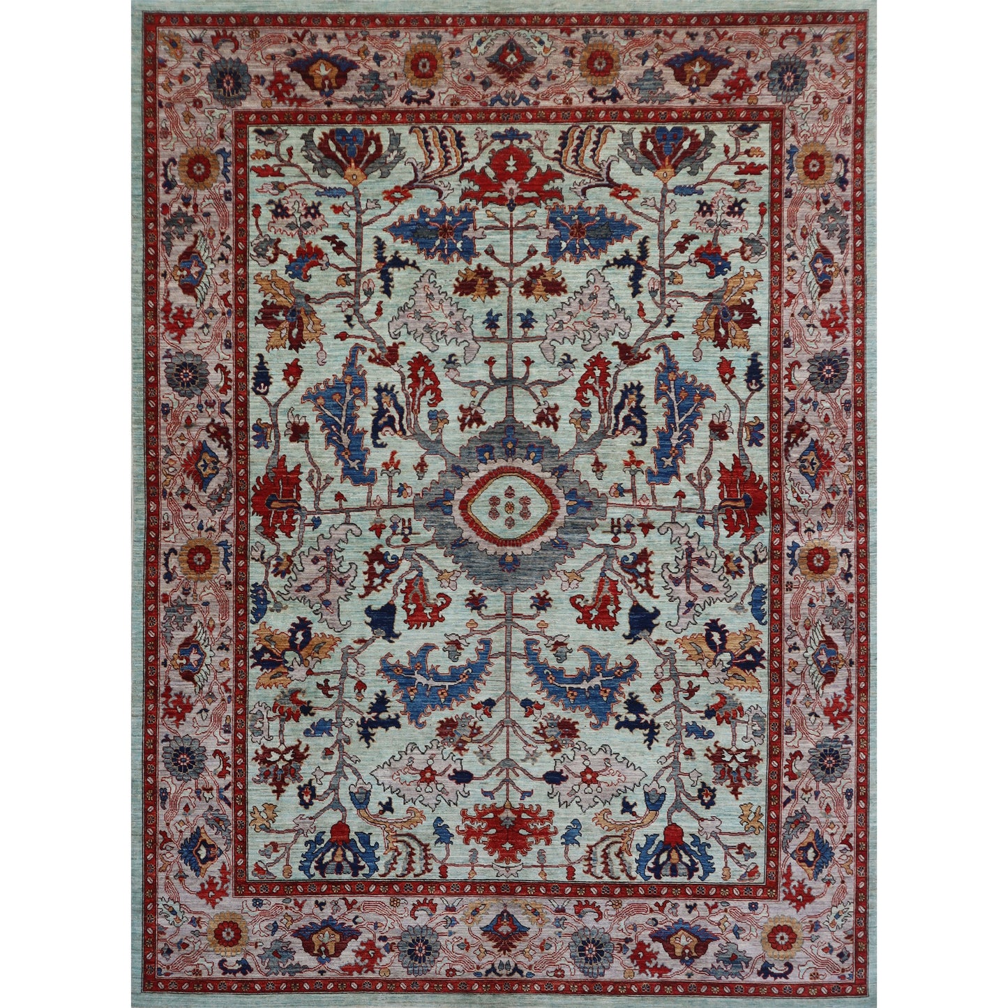 ARYANA ARYAN LIGHT GREEN / GREY 8'3" X 10'5"