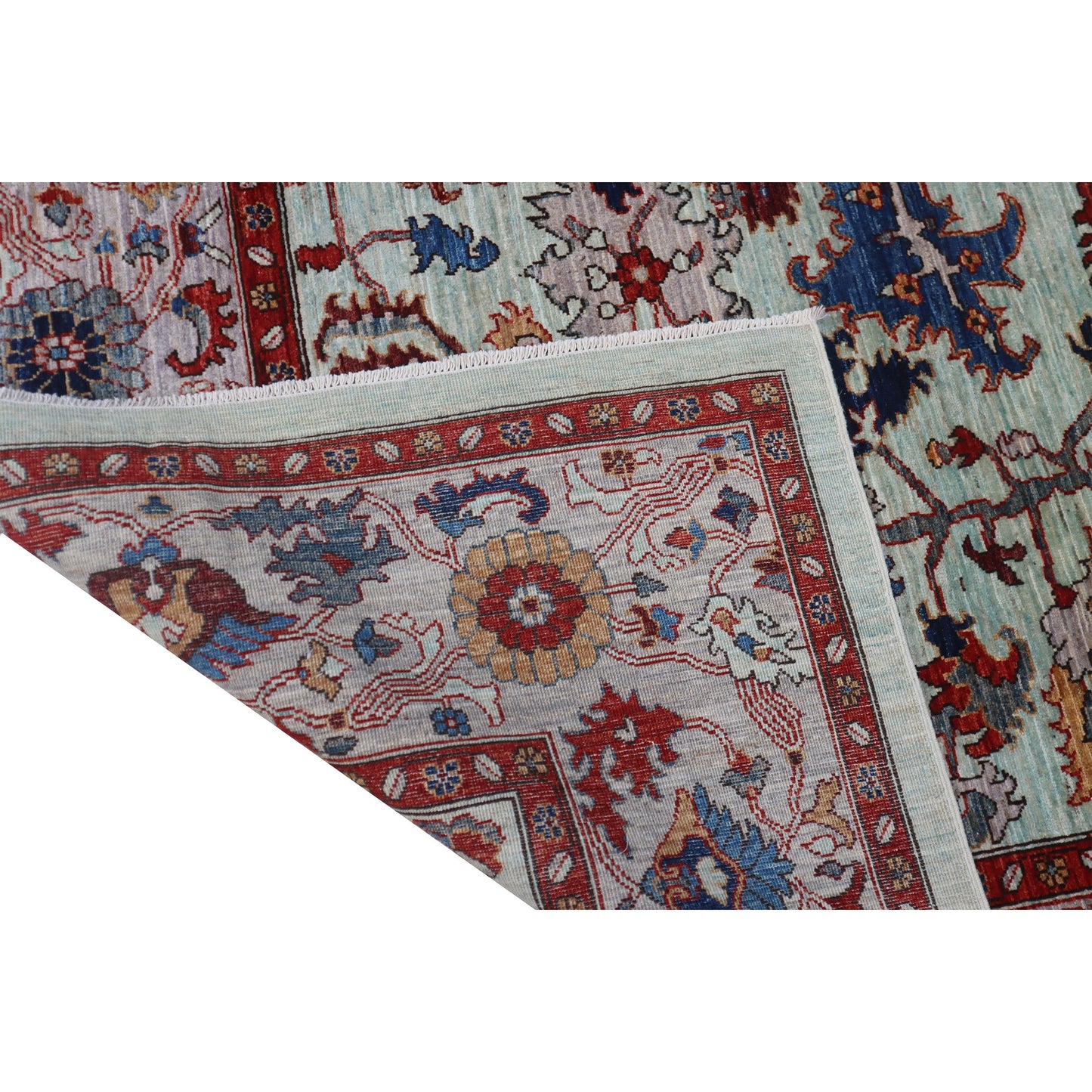 ARYANA ARYAN LIGHT GREEN / GREY 8'3" X 10'5"