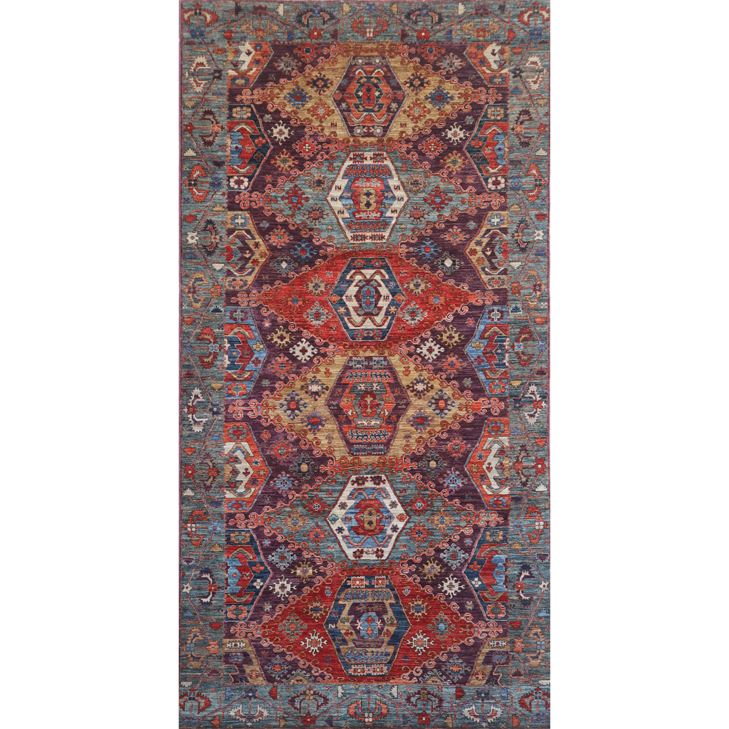 ARYANA ARYAN AUBERGINE / GREEN 5'10" X 11'5"