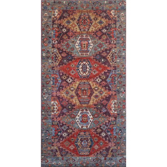 ARYANA ARYAN AUBERGINE / GREEN 5'10" X 11'5"