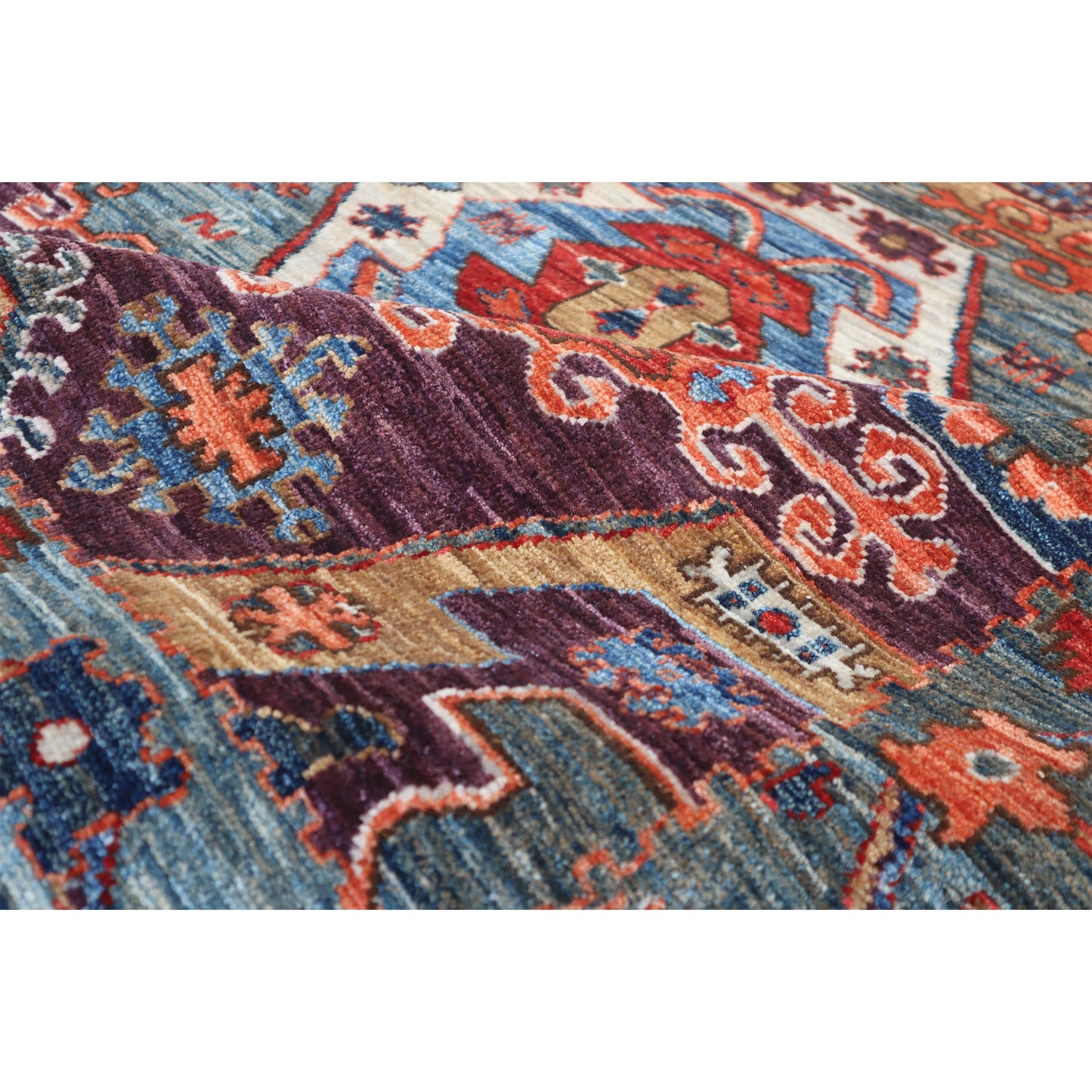 ARYANA ARYAN AUBERGINE / GREEN 5'10" X 11'5"