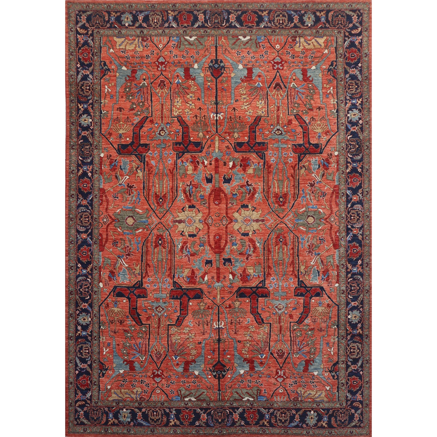 ARYANA ARYAN RUST / NAVY 8'11" X 11'9"