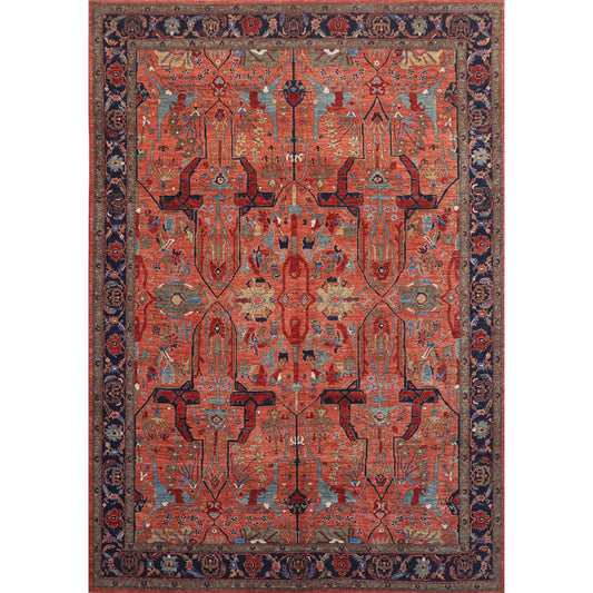 ARYANA ARYAN RUST / NAVY 8'11" X 11'9"